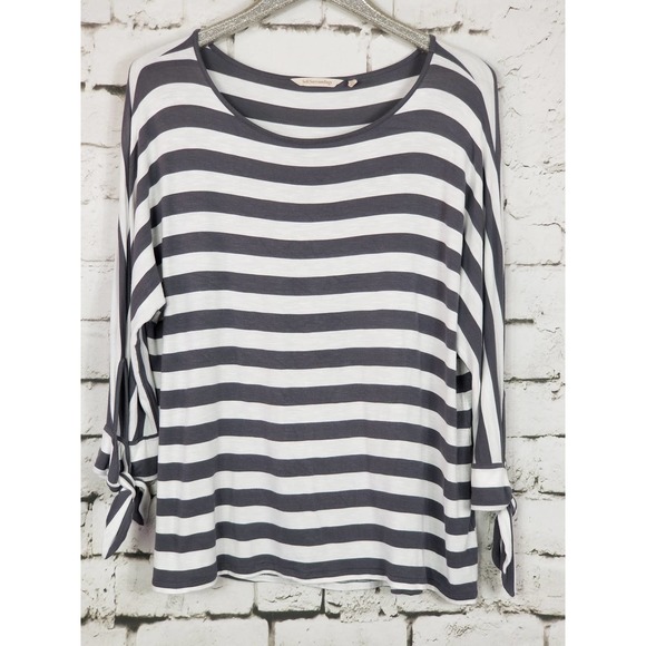 SOFT SURROUNDINGS "Adrift" Striped Top - Picture 2 of 6